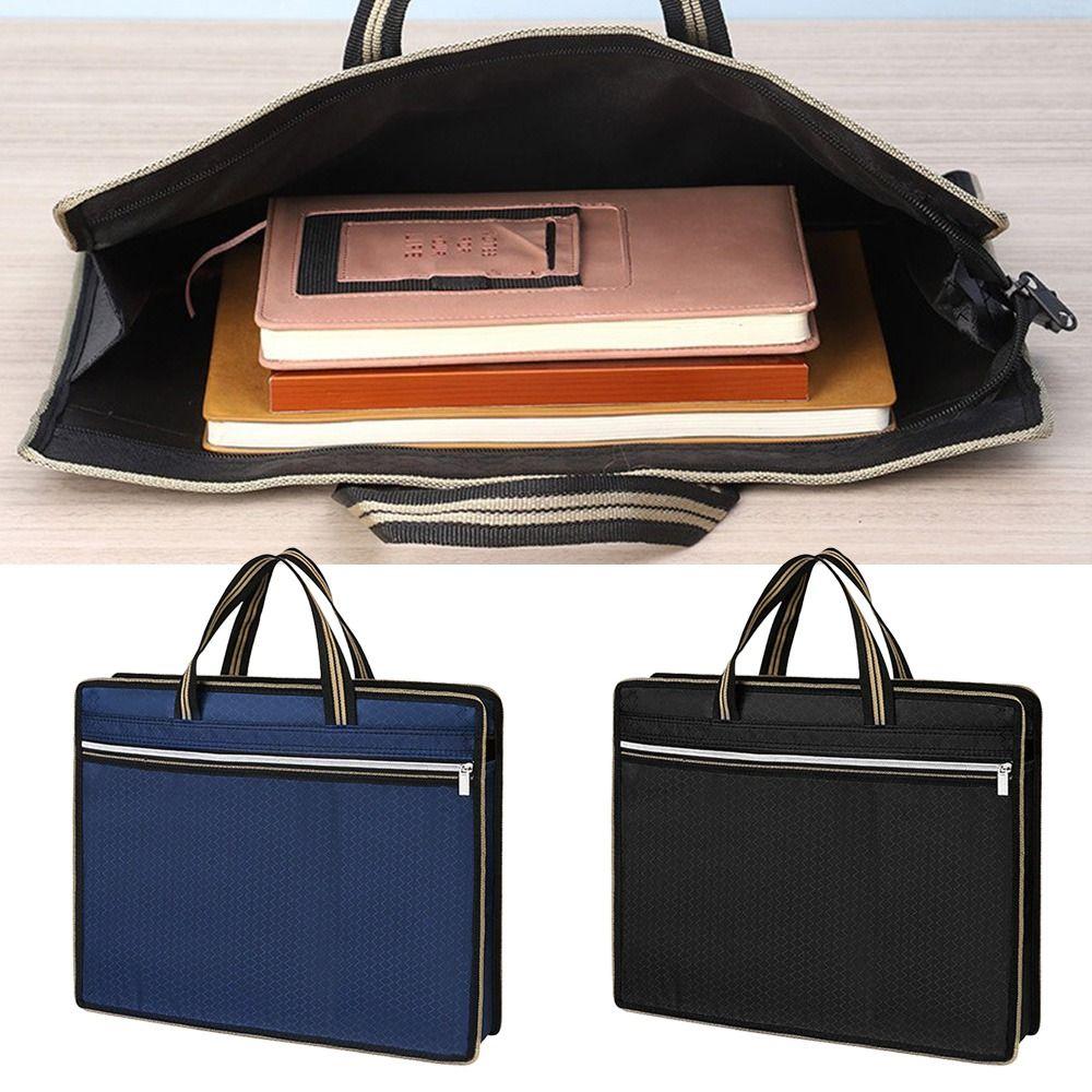 Waterproof Documents Bag A4 Briefcase Fashion Office Storage