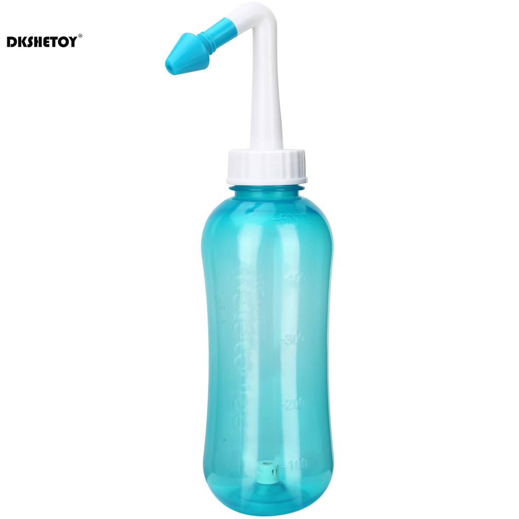 Бутылка для промывания носа 300/500 мл Синусит Очиститель носа для взрослых детей Аллергический ринит Назальный ирригатор Нети-пот Инструмент для очистки носа