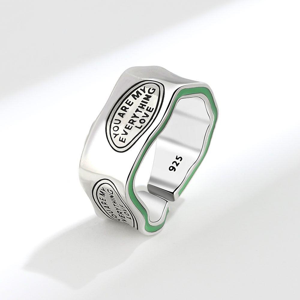 Дизайн Девушка Подарок Волнистый Узор Винтажное Кольцо Женское Кольцо с Открытием Модная Бижутерия Кольцо в Корейском Стиле