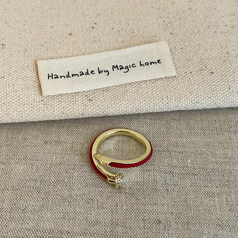 Кольцо Ankola Red Drop Oil Open Ring: Женская коллекция осень/зима: модная, универсальная и изысканная