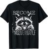 Vintage Angry Raccoon Become Ungovernable Trash Panda Meme T-Shirt