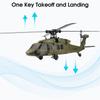 Вертолет на радиоуправлении, 2,4 ГГц 4-канальный мини-самолет с бесщеточным двигателем, удержание высоты, гироскоп, взлет одной кнопкой и