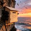 Wooden Bat House Outdoor Garden Shelter Natural Animal Habitat For Farmer Gardener Nature Lover Backyard Orchard Wildlife Nest