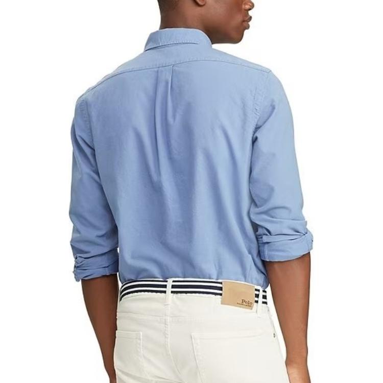 Polo Ralph Lauren Рубашка мужская FW23 Синяя MNPODSH37620353-400