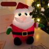 Милая светящаяся рождественская плюшевая игрушка, мягкая плюшевая игрушка, светодиодный светящийся Санта-Клаус, снеговик, олень, рождественское украшение, подарок