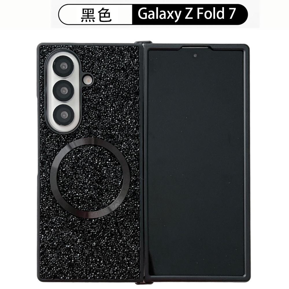 Для Samsung Z Fold 7 Сияющий Градиентный Алмазный Чехол Для Беспроводной Зарядки Magsafe для Телефона Для Samsung Z Fold 6 5 4 3 Противоударный Чехол