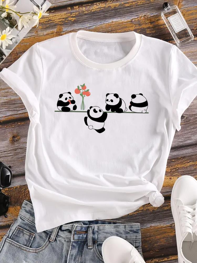 (Asian Size) Women watercolor trend cue 90s Clothing Casual Tees Top Short Sleeve T Shirt tee Fashion Print Ladies Female Graphic T-shirts