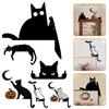 Halloween Cat Door Topper Door Frame Decor Decorative Black Cat Door Corner Decor Creative Door Right Angle Sign for Home Office