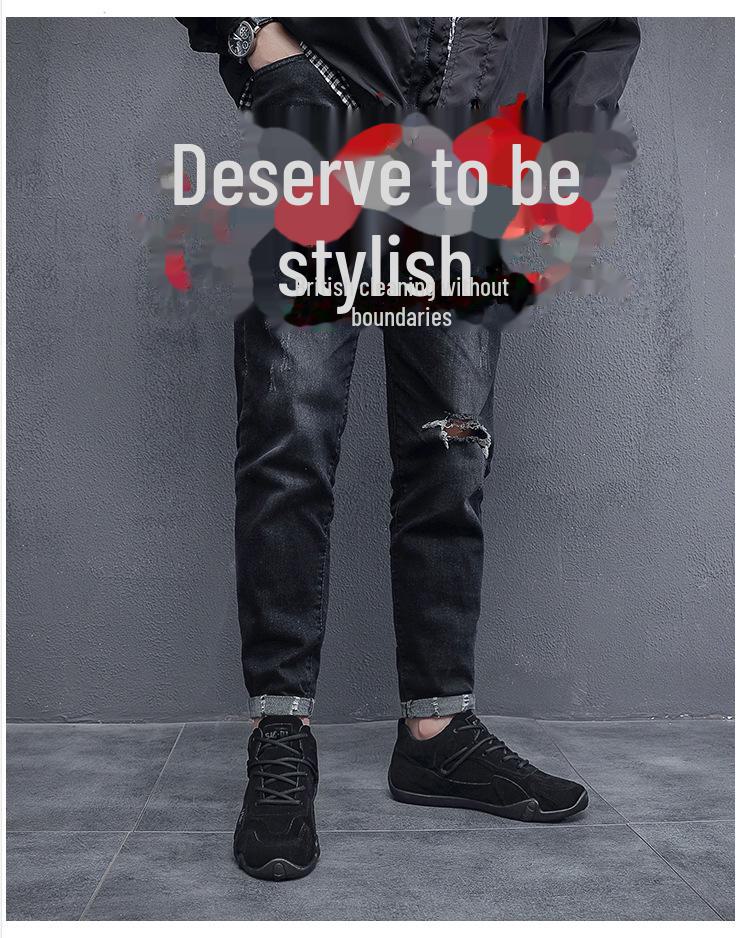 Мужские модные зимние рабочие ботинки на флисовой подкладке с нескользящей подошвой