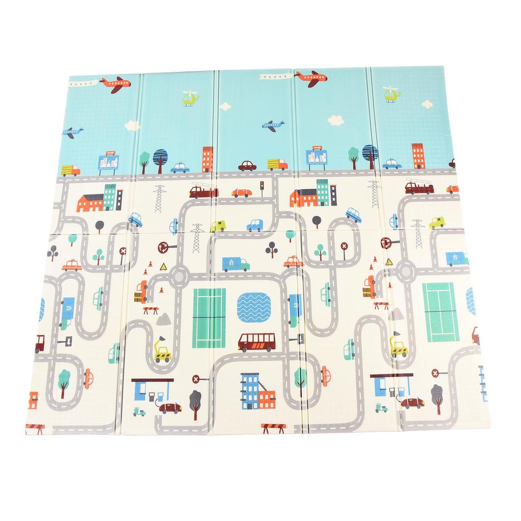 Водонепроницаемый детский коврик для ползания с рисунком из мультфильма, складной пенопластовый коврик для гостиной