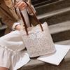 Сумка-ведро через плечо для женщин Новая летняя корейская кружевная элегантная женская сумка-тоут для покупок Женские сумки Женская сумочка Женская пляжная сумка CLE