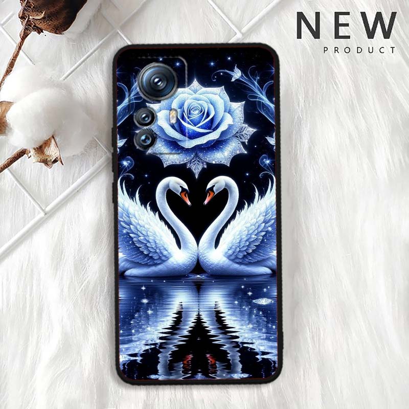 Мультяшный аниме-узор с утками Для Xiaomi Mi 15 14 13 13T 12 12T 12S 11 11i 11T Pro Ultra Lite 5G Черный мягкий чехол для телефона