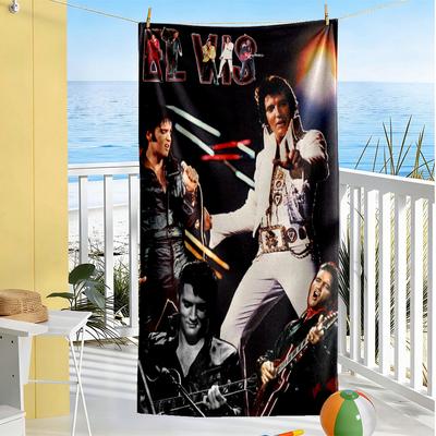 Elvis Presley Live Performance Beach Towel High Absorbency & Quick-Dry Comfortable Lightweight
