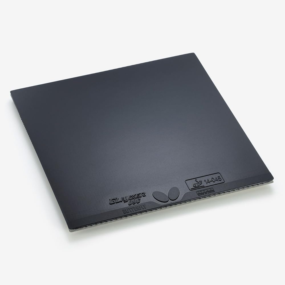 Butterfly Table Tennis Made in Japan Rubber Glaser 09C Мягкая задняя часть Клейкая Высокое натяжение Черная Очень толстая 06110 (278)