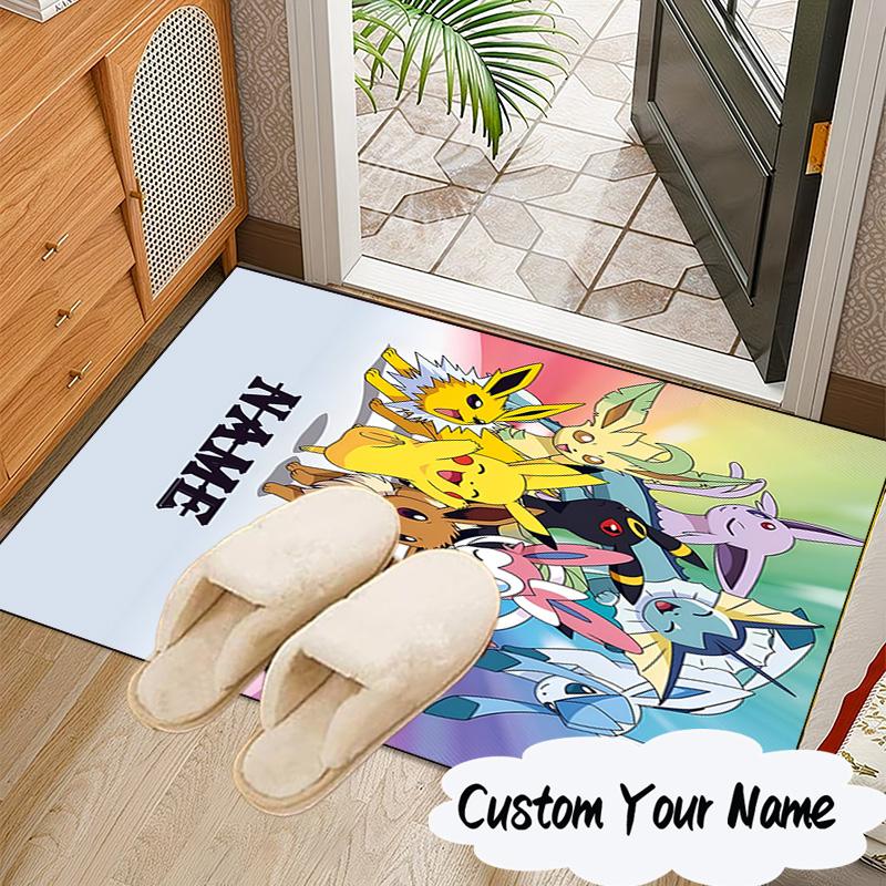 Custom Name Rug Pika Carpet Game rug Area Rug Suitable for Kitchens, Homes, Offices, Living Rooms,Home Decor,Birthday Gift