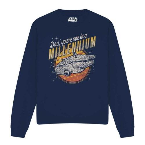 Star Wars Unisex Adult Dad One In A Millennium Vintage Sweatshirt