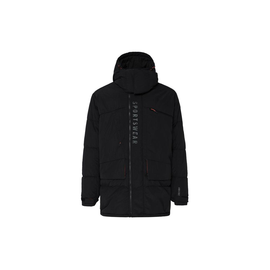 adidas Мужские пуховики Черный с капюшоном Умеренный пуховик JM4616-