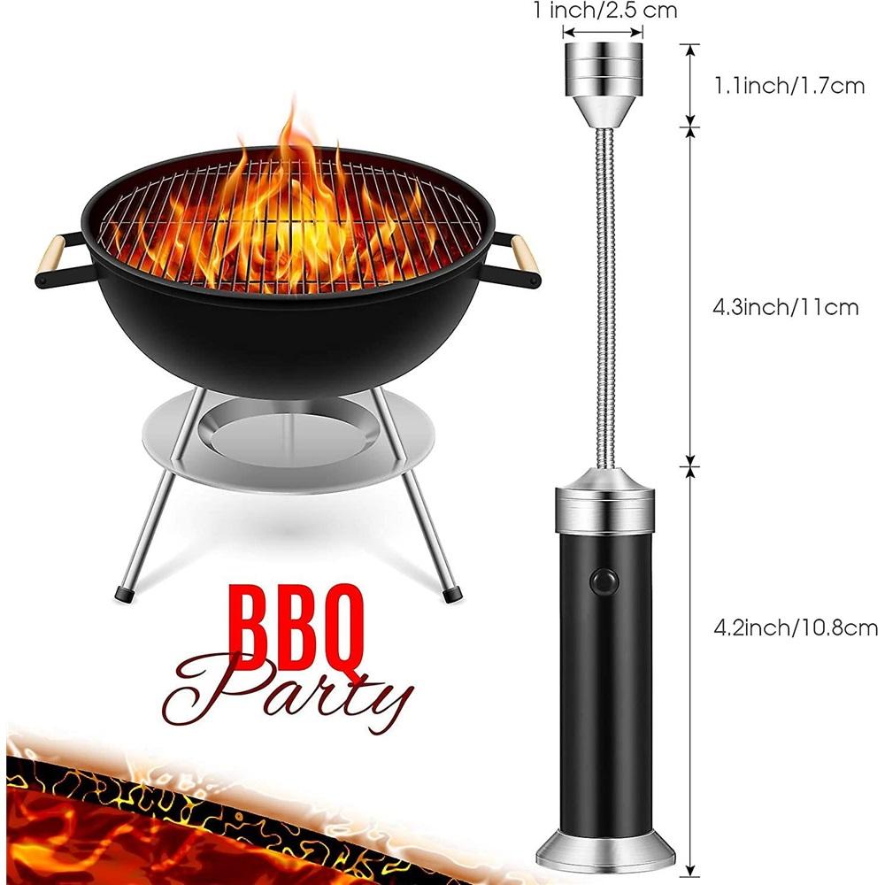 3-piece barbecue light set with magnetic base, LED barbecue light, adjustable barbecue light, 360-degree rotatable neck, grill light