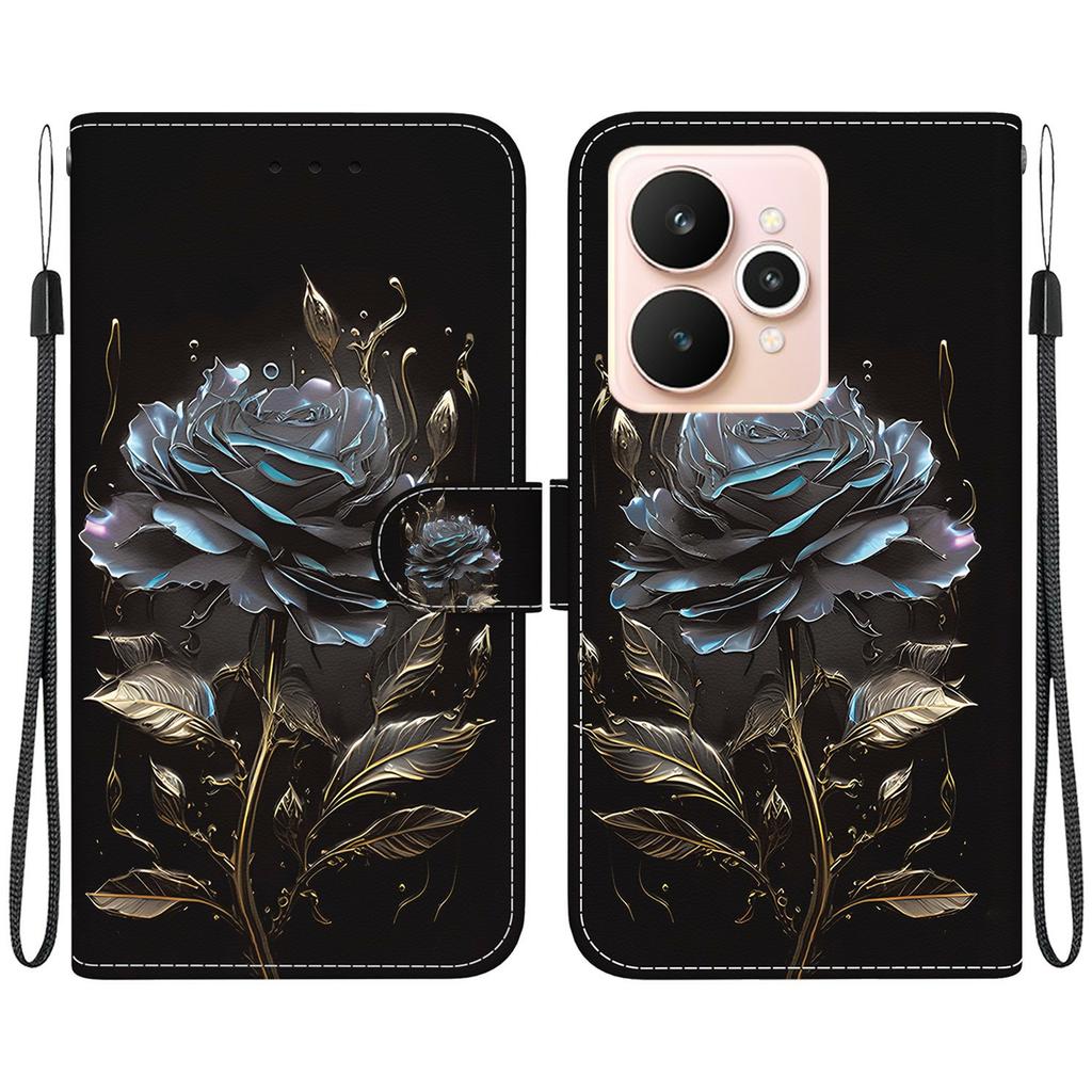 For Realme 15 Pro 5G/15 5G Wallet Phone Case Pattern Printing Leather Flip Cover with Strap