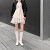 Women's flat-bottomed boots autumn and winter new large-size medium boots solid color versatile casual inner heel boots