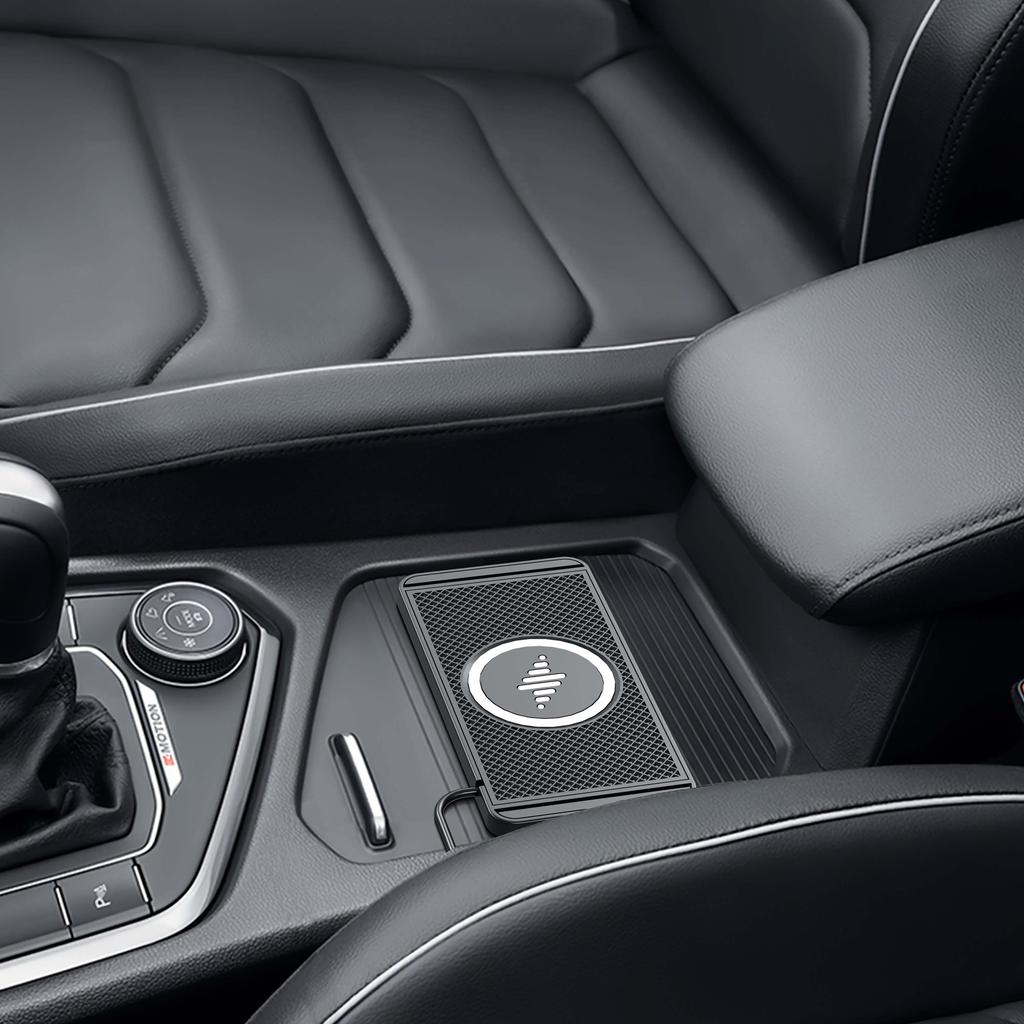 Мягкий резиновый беспроводной автомобильный зарядный коврик 15 Вт, противоскользящий держатель, быстрая зарядка, автомобильное беспроводное зарядное устройство для мобильного телефона, автомобильный stor