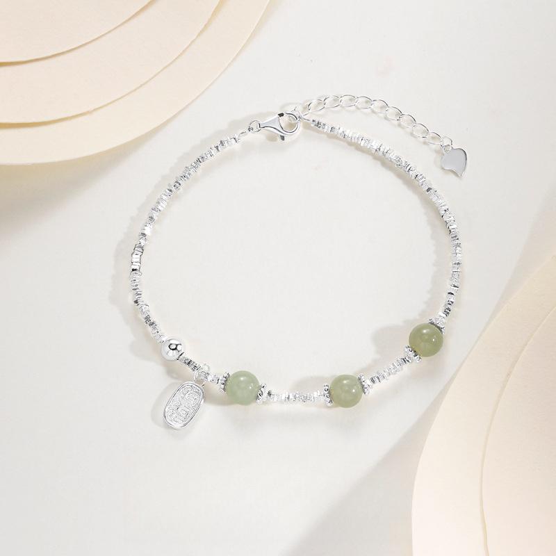 Браслет Lucky Nafu Женский Гуочао Новый Китайский Нишевый Деликатный Браслет из Круглых Бусин Женский