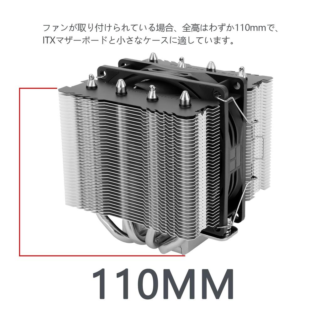 Thermalright Peerless Assassin 90 SE CPU Air 4 Heat Dual Tower Single PWM 110mm Height CPU Cooling Fan for AM4 AM5 Intel LGA Cooler, Pipes, Fan, AMD