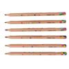 6 Pcs Rainbow Pencil Set Triangular Design 4 In 1 Color Pencil for Drawing Doodling Card Marking
