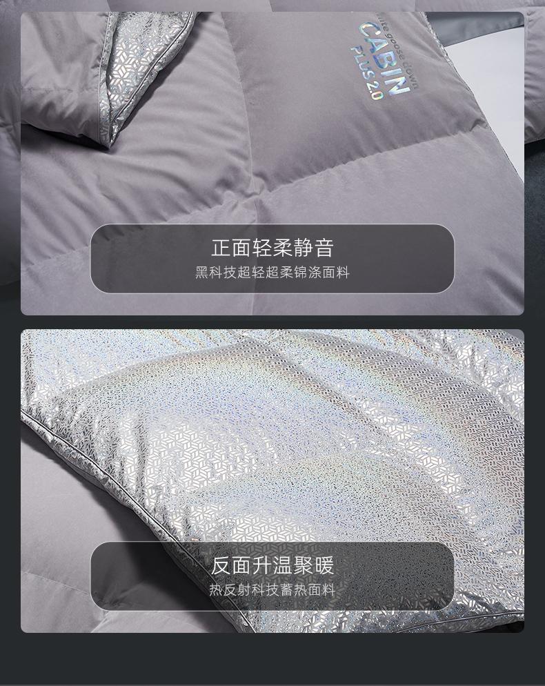 Thermal Storage Microgravity 95% American Goose Down Comforter: Interstellar