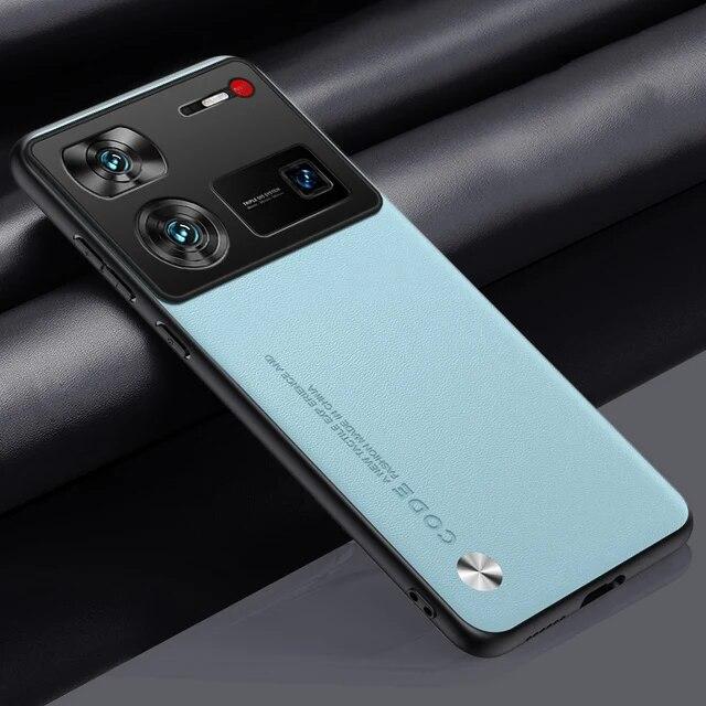 Обычный чехол из искусственной кожи для ZTE Nubia Z60 Ultra Z60Ultra 5G, матовая задняя крышка, силиконовый чехол с полной защитой для телефона Nubia Z50 Ultra Z50S Z40 S Pro