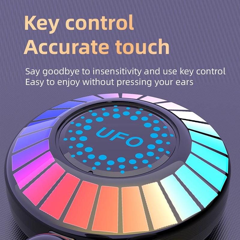 Используйте беспроводные наушники VAORLO HD с шумоподавлением Bluetooth 5.3 и подсветкой RGB. Наслаждайтесь музыкой, наушники с высоким качеством звука