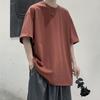 Short Sleeve Casual Solid Color 100% Cotton T Shirt For Men 2022 Summer O-neck Basic Men's T-shirt