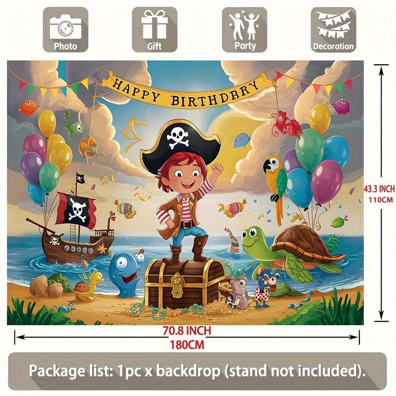 Birthday Party Backdrop Polyester Banner Photo Booth Decoration 108