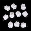 10Pcs 16Mm Diameter White Round Boat Rocker Switches Mini 2Pin On-Off Switches 3A/250V