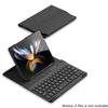Для Samsung Galaxy Z Fold 4 3 2 5g Чехол для беспроводной клавиатуры Простая кожаная откидная крышка-подставка со слотом для S Pen (Нет ручки )