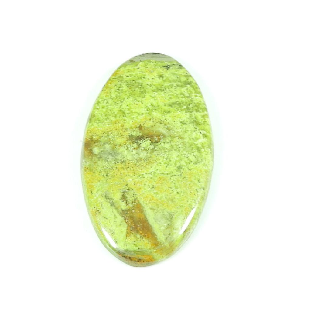 23X42X05 MM натуральный зеленый опал овальной формы кабошон россыпью драгоценный камень 37 карат. СК-4740