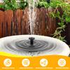 Bird Bath Fountain Pump Double Layers Filtration Solar Powered Water Fountain With 7 Different Nozzles for Outdoor Garden Pond