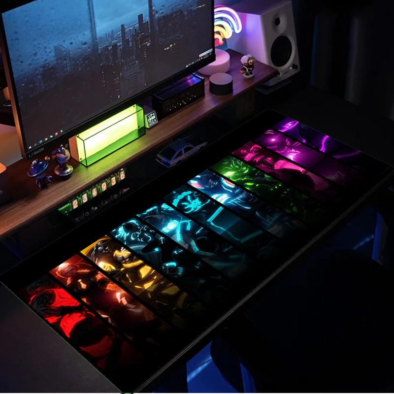Fighter game Mouse Pad, Rubber Base, Mouse Pad for Gamers and Office Use, Gaming Desk , Easy To Clean Mat Christmas fan gifts
