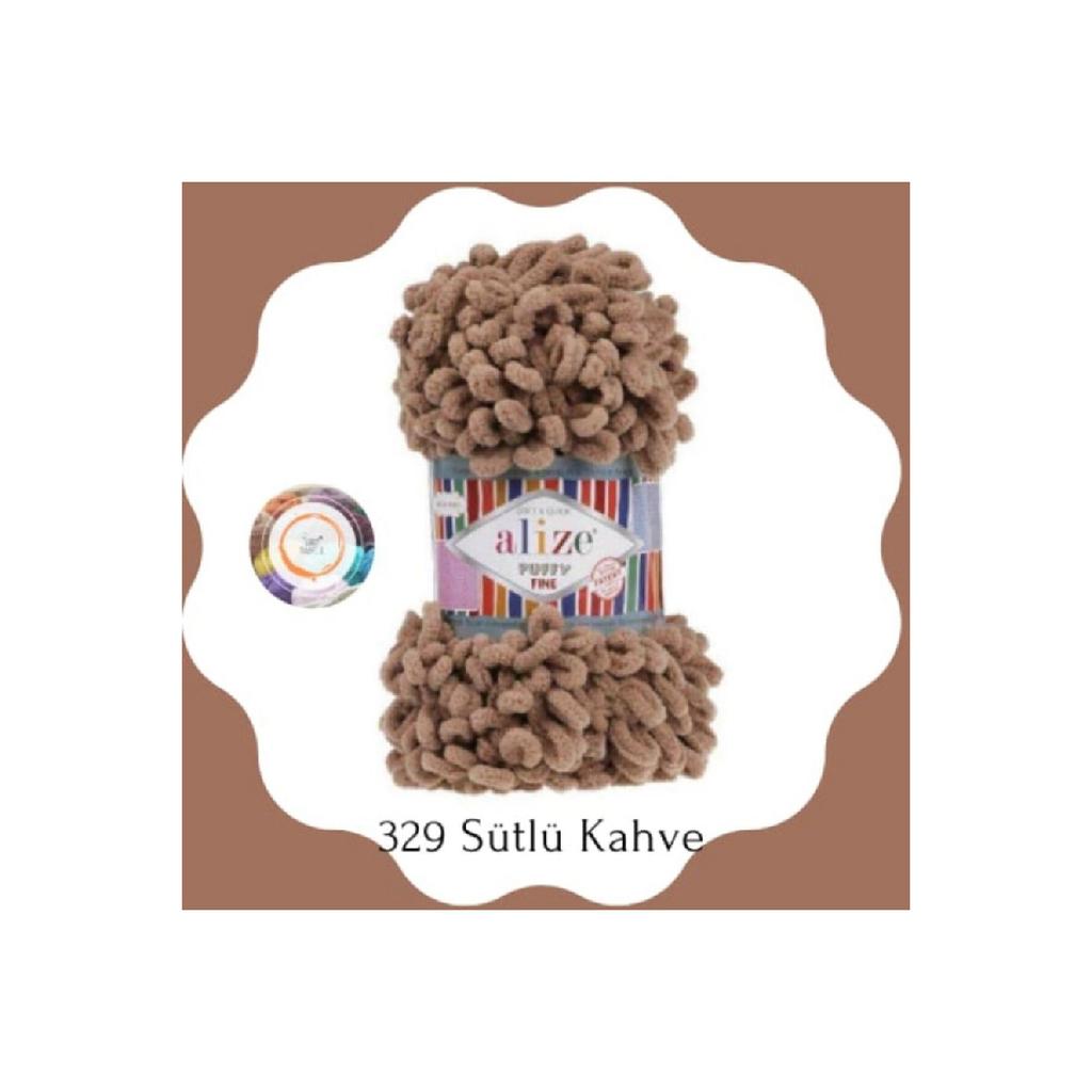 Пряжа для ручного вязания Puffy Fine, маленькая петля (Один) - 100 грамм. 14,5м. Пальцевая струна, одеяльная струна