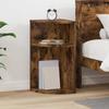 Side Table Smoked Oak 29.6 x 29.6 x 60 cm