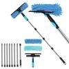 Window Glass Cleaning 10 Pieces Extension Cleaning Brush Window Cleaning Tool Length 4m Window Cleaning Water Drain Wiper Window Cleaning Wiper with