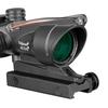 4X32 Охотничий прицел ACOG Настоящее оптоволокно Зеленая красная точка Тактический оптический прицел