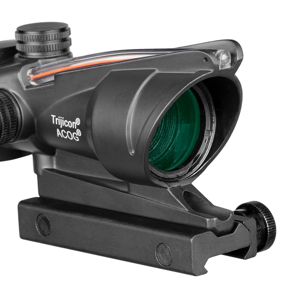 4X32 Охотничий прицел ACOG Настоящее оптоволокно Зеленая красная точка Тактический оптический прицел