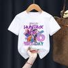 Kpop Demon Hunters CuteT-shirts for Children Cartoon Number Printed Short-sleeved Top Girls Summer Fashion T-shirt Birthday Gift