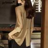 Summer Autumn Korean Fashion Casual Blazers Office Lady Elegant Solid Color Suit Women 3/4 Sleeve Coat Jacket