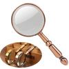 Portable 20x Handheld Metal Magnifier Metal High Magnification Loupe Jewelry