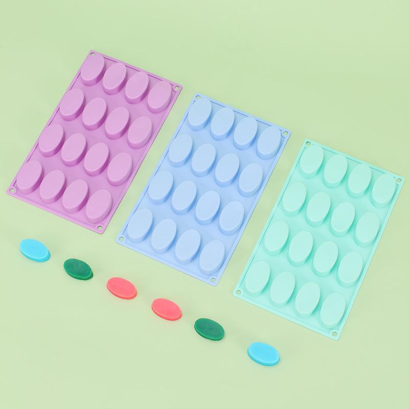 16 полостей овальная силиконовая форма для мыла шоколадное желе бисквитный торт форма для льда шоколадный кекс форма для выпечки инструменты для выпечки