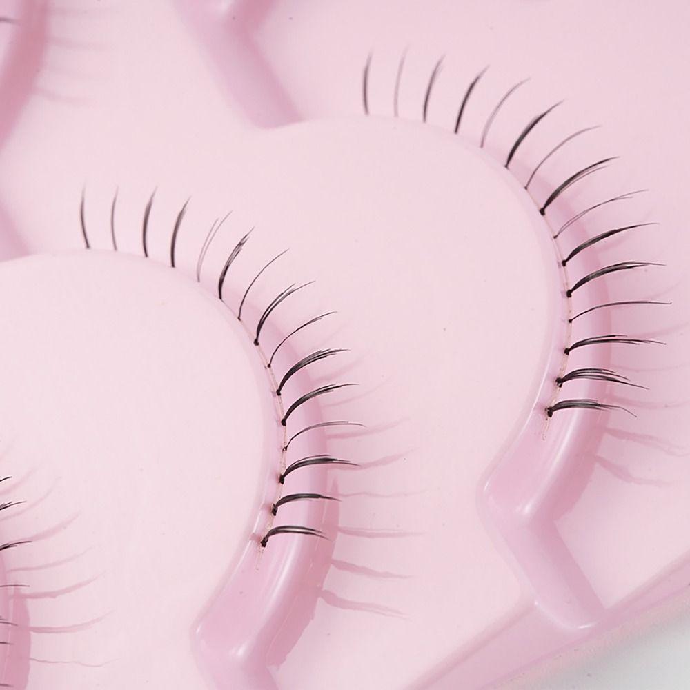 5pairs Transparent Stems Lower Eyelashes Whole Pair Eye Makup Tool Soft Eyelash Extension Beauty