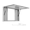 VEVOR Concession Window 1143x762mm Aluminum Alloy Service Window, for Food Truck, Up to 85 Degrees Stand Serving w/ 4 Sliding Screen Windows