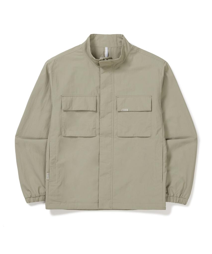 Ветровка Snowpeak Apparel Cample с воротником-стойкой (S24Fmcwb14) Бежевый Серый